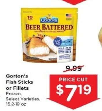 Gorton's Fish Sticks or Fillets