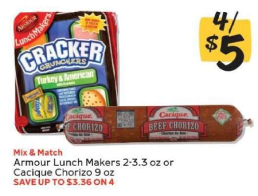 Armour Lunch Makers or Cacique Chorizo