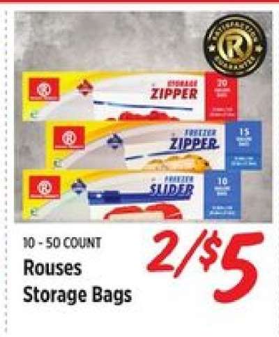 Rouses Storage Bags