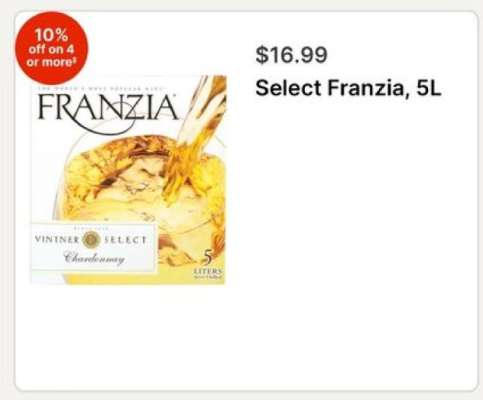 Select Franzia, 5L