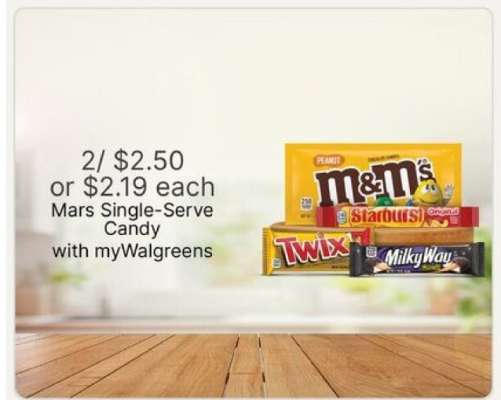 MARS Single Serve Candy