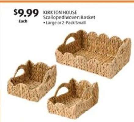 KIRKTON HOUSE Scalloped Woven Basket