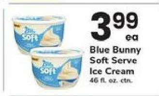 Blue Bunny Soft Serve Ice Cream