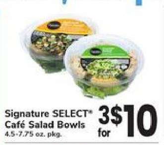 Signature SELECT Café Salad Bowls