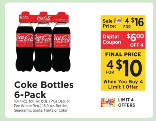 Coke Bottles 6-Pack