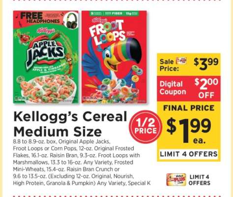 Kellogg's Cereal Medium Size