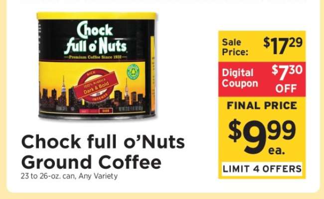 Chock full O'Nuts Ground Coffee