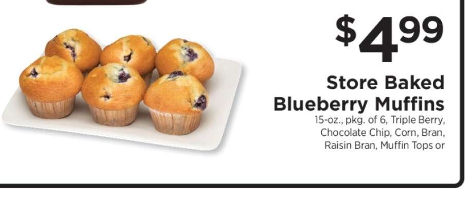 Store Baked Blueberry Muffins