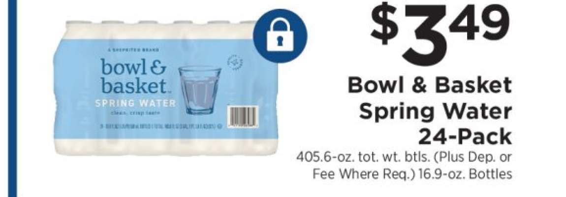 Bowl & Basket Spring Water 24-Pack