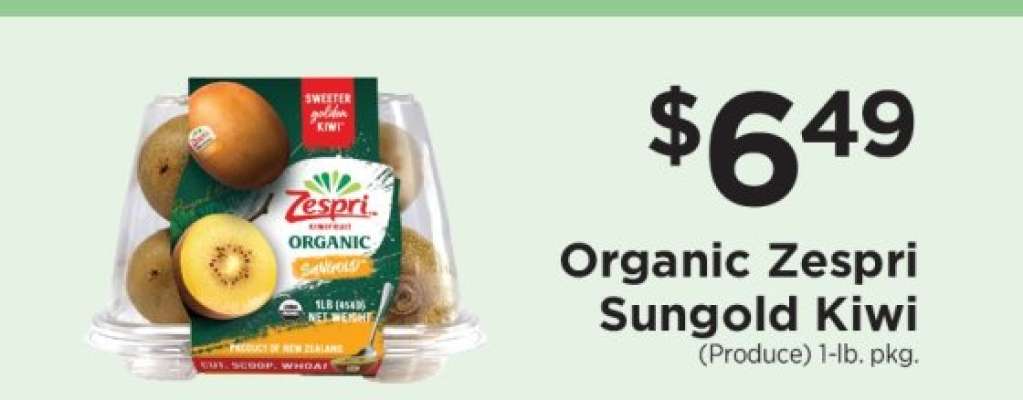 Organic Zespri Sungold Kiwi