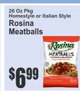 Rosina Meatballs