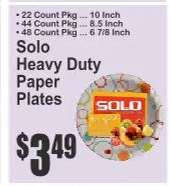 Solo Heavy Duty Paper Plates