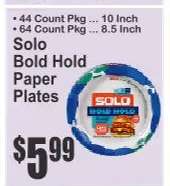 Solo Bold Hold Paper Plates