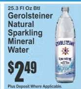 Gerolsteiner Natural Sparkling Mineral Water