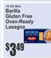Barilla Gluten Free Oven-Ready Lasagna