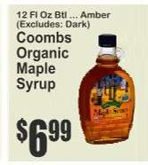 Coombs Organic Maple Syrup