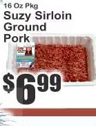Suzy Sirloin Ground Pork
