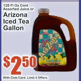 Arizona Iced Tea Gallon