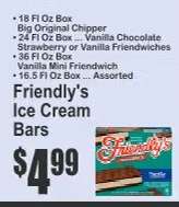 Friendly's Ice Cream Bars