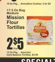 Mission Flour Tortillas