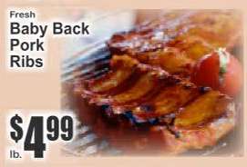 Fresh Baby Back Pork Ribs