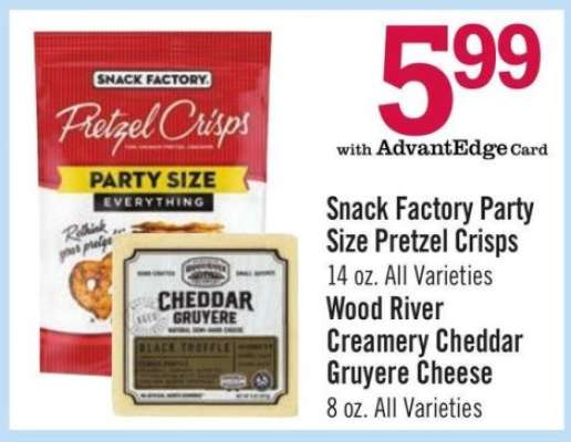 Snack Factory Party Size Pretzel Crisps