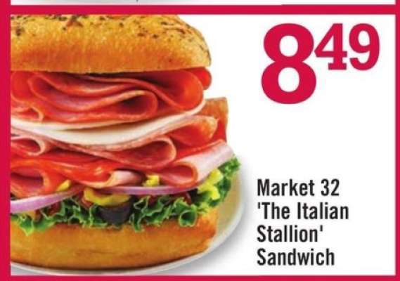 Market 32 'The Italian Stallion' Sandwich