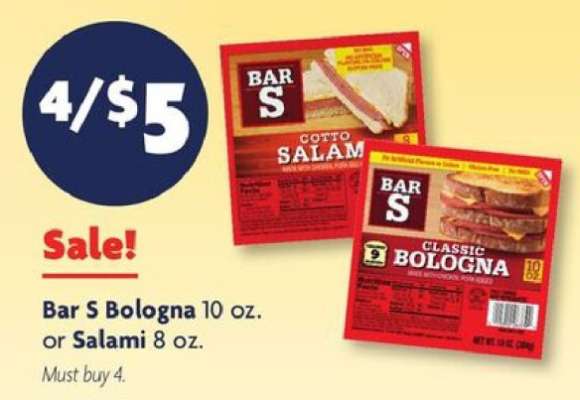 Bar S Bologna or Salami