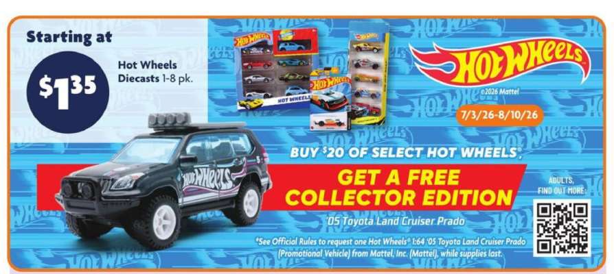 Hot Wheels Diecasts 1-8 pk.