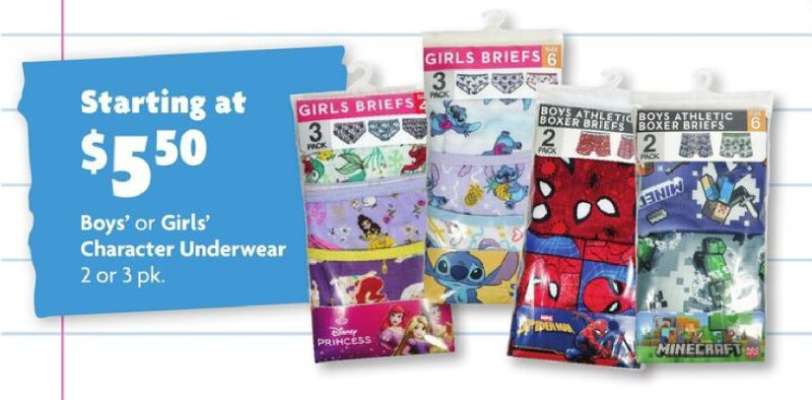 Character Underwear