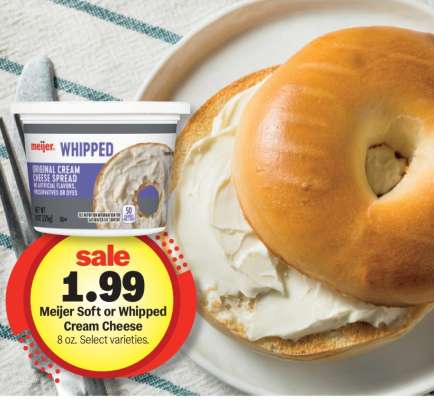 Meijer Soft or Whipped Cream Cheese