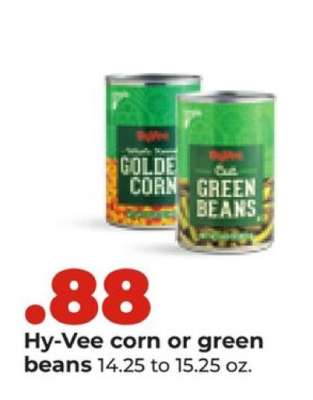 Hy-Vee corn or green beans