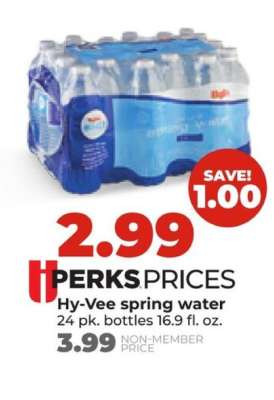 Hy-Vee spring water