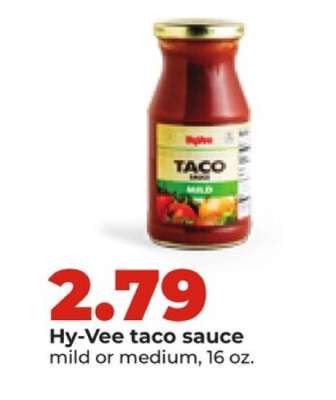 Hy-Vee taco sauce
