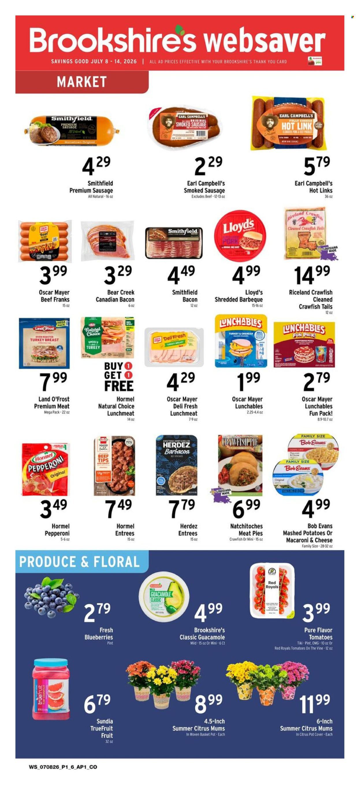 Brookshires ad  - 07.08.2026 - 07.14.2026. Page 1