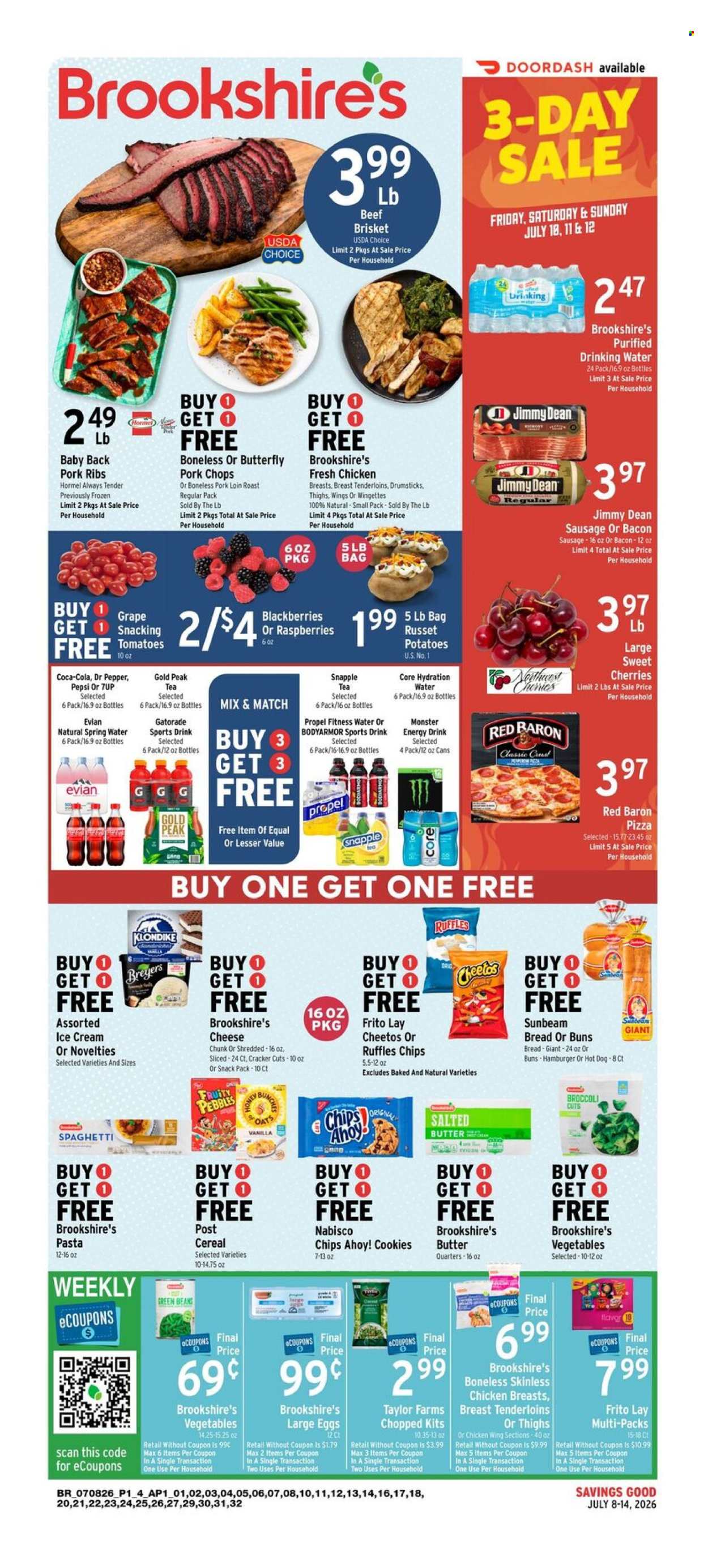 Brookshires ad  - 07.08.2026 - 07.14.2026. Page 1