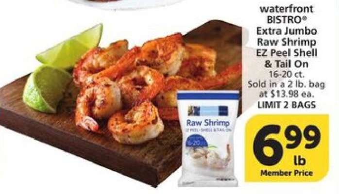 Waterfront BISTRO Extra Jumbo Raw Shrimp
