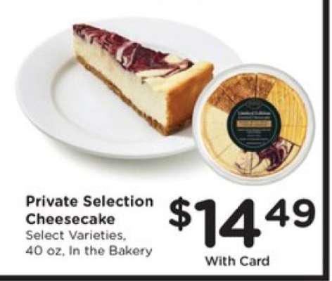 Private Selection Cheesecake