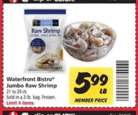 waterfront BISTRO Jumbo Raw Shrimp