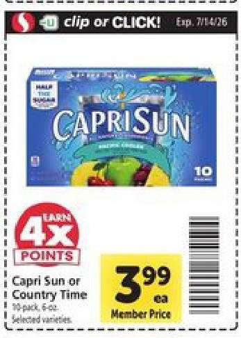 Capri Sun or Country Time