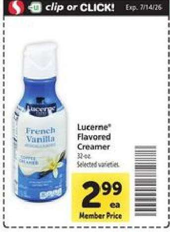 Lucerne Flavored Creamer