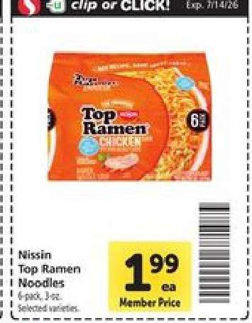 Nissin Top Ramen Noodles