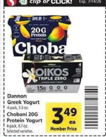 Chobani 20g Protein Yogurt