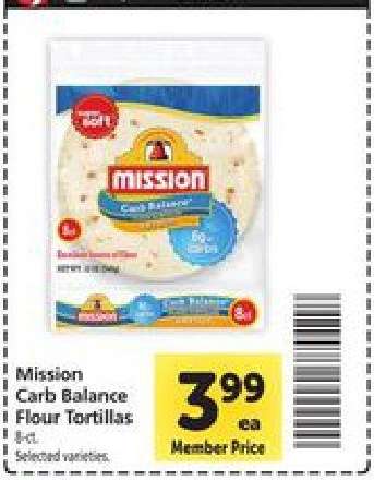 Mission Carb Balance Flour Tortillas