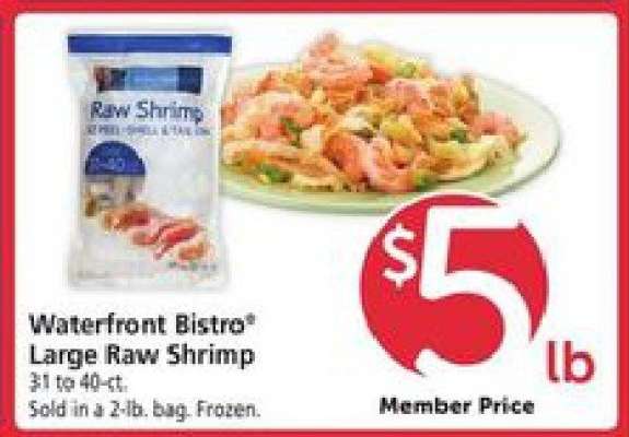 Waterfront Bistro Large Raw Shrimp