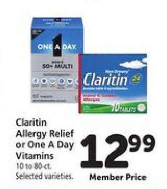 Claritin Allergy Relief or One A Day Vitamins