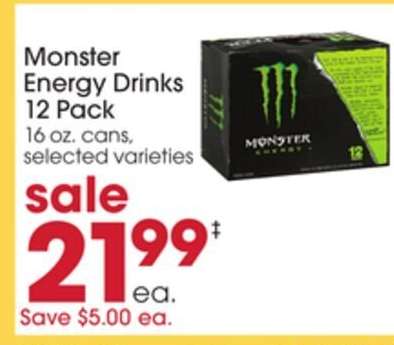 Monster Energy Drinks 12-Pack
