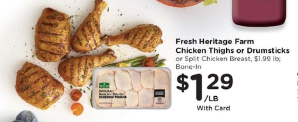 Fresh Heritage Farm Chicken Thighs or Drumsticks