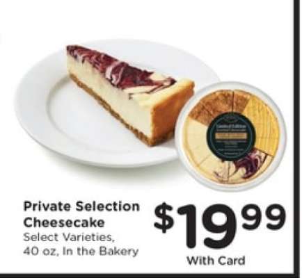 Private Selection Cheesecake