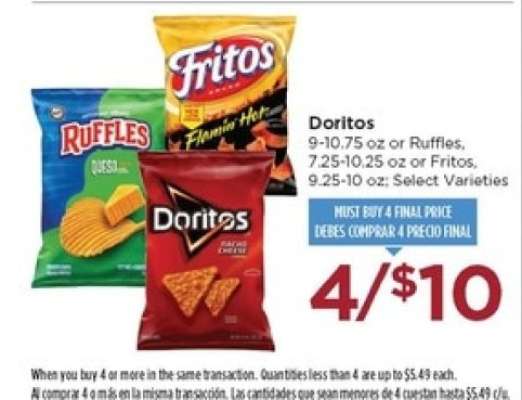 Doritos, Ruffles, Fritos
